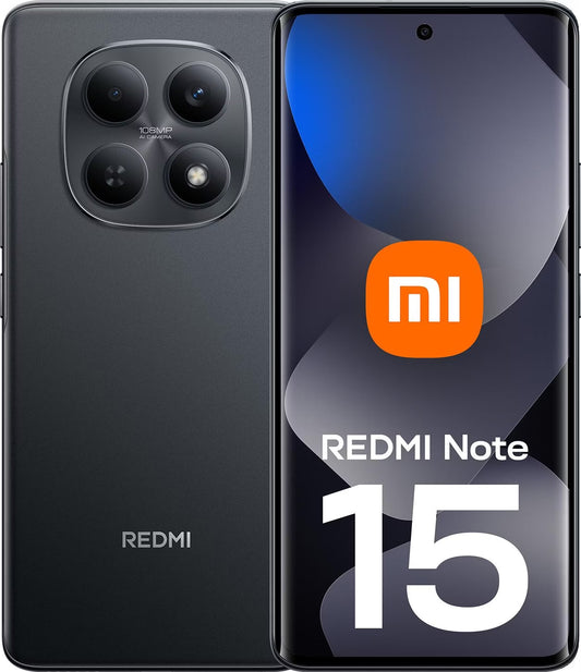 Mobiele Telefoon Xiaomi Redmi Note 15 4G, 128GB, 6GB, Zwart MZB0M8GEU