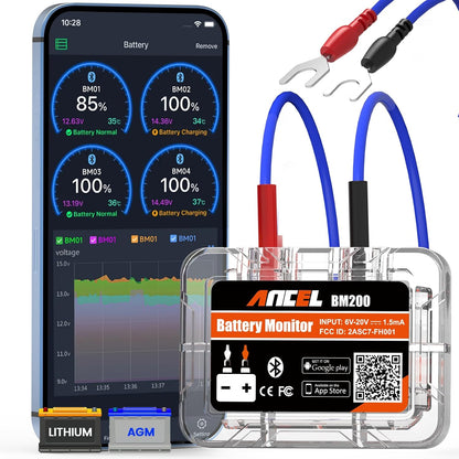 Bluetooth Tester Auto Batterijmonitor Ancel BM200