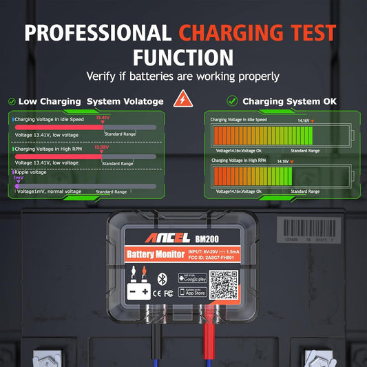 Bluetooth Tester Auto Batterijmonitor Ancel BM200