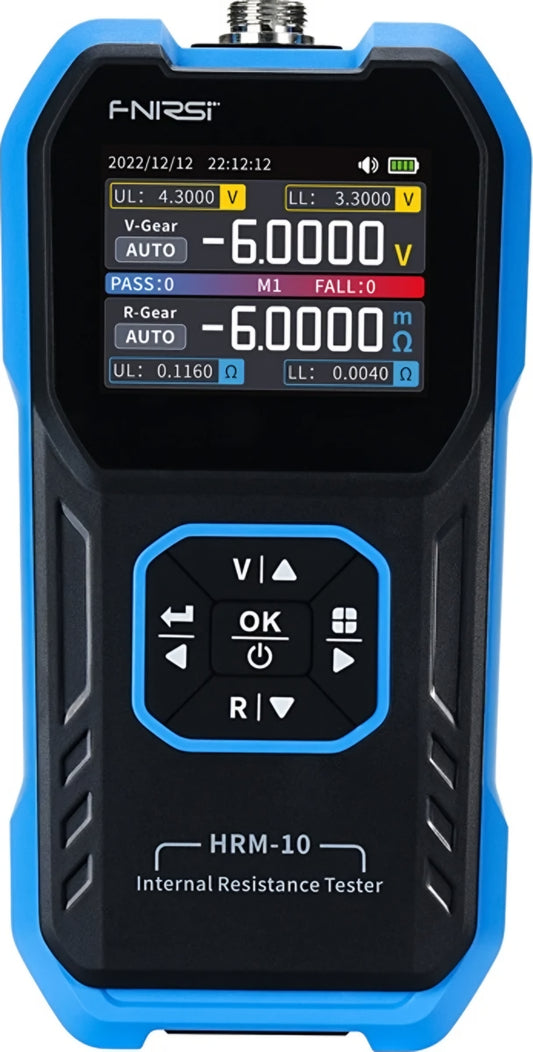 Tester Service Fnirsi HRM-10 voor het meten van interne weerstand en spanning van batterij / accu