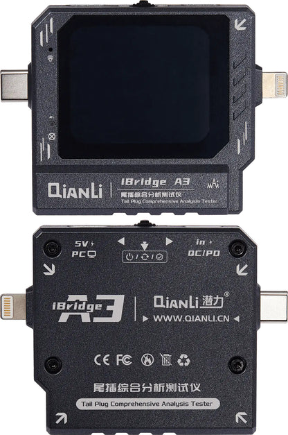 Tester Service QIANLI iBridge A3, Lightning (8-pins) / USB-C (24-pins)