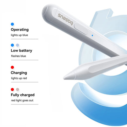 Touch Pen Baseus Smooth Writing 2 Series voor Apple iPad, Actieve Draadloze Versie, Wit P80015802213-03