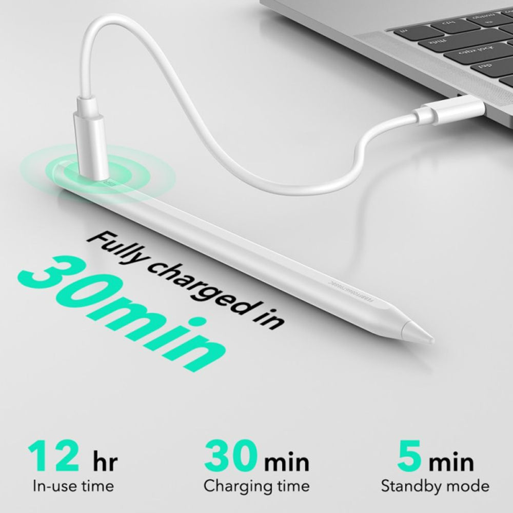 Touch Pen ESR Geo voor Apple iPad, Actieve Versie, Wit