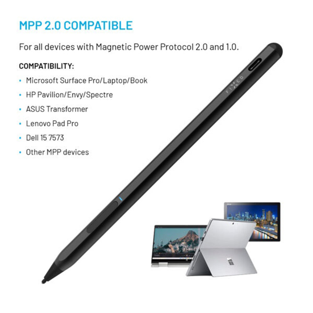 Touch Pen Fixed Graphite Active for Devices with MPP Support, Black