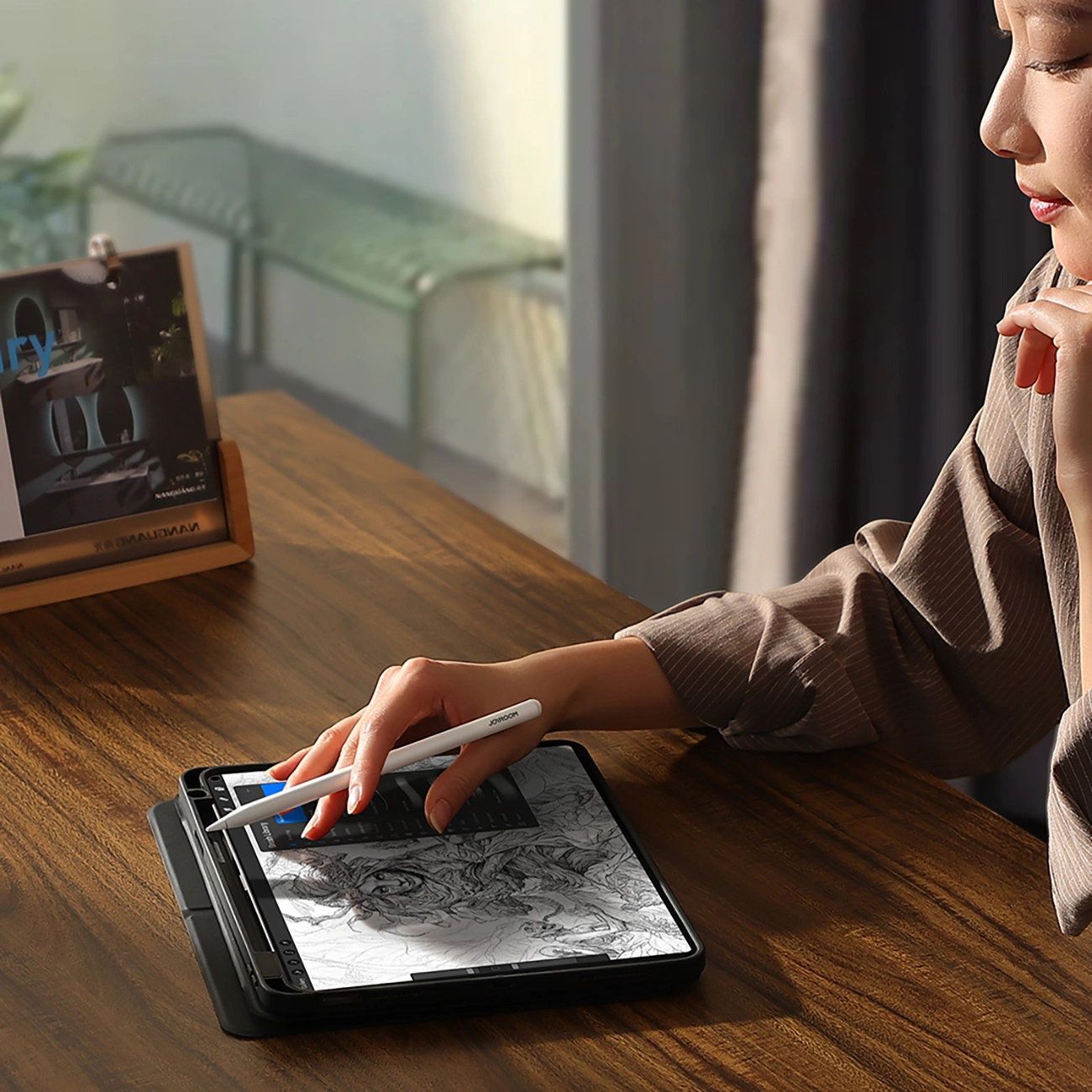 Touch Pen Joyroom JR-X9S Pro voor Apple iPad, Active Versie, Wit
