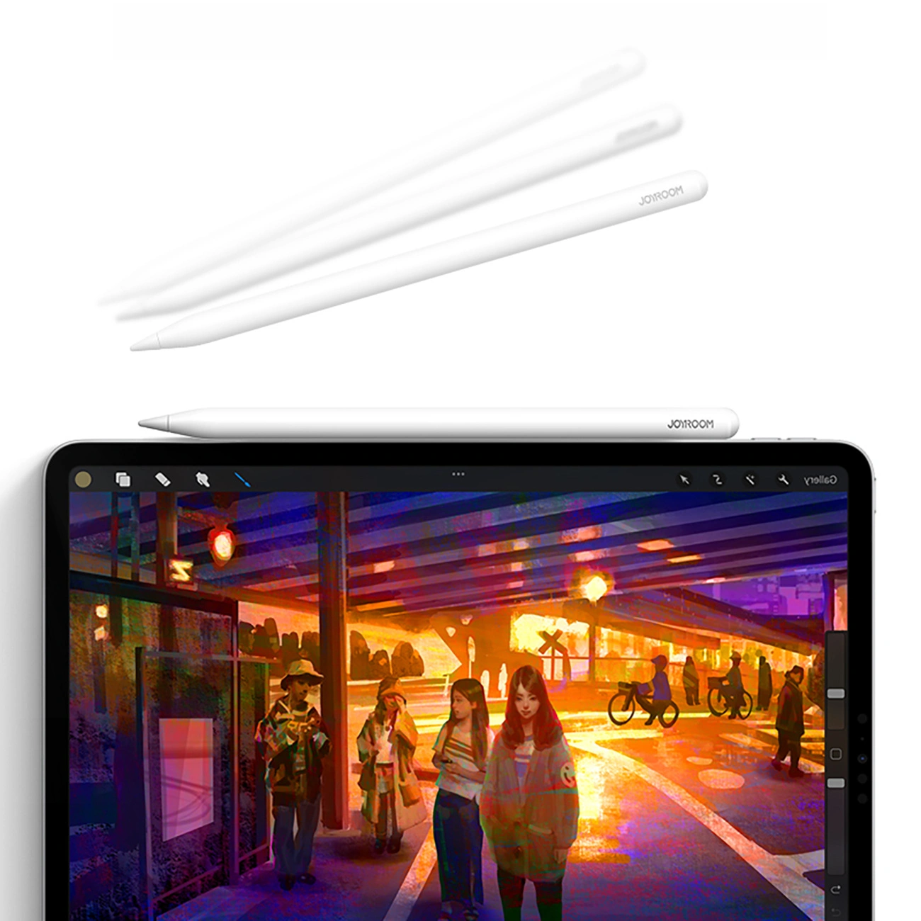Touch Pen Joyroom JR-X9S Pro voor Apple iPad, Active Versie, Wit