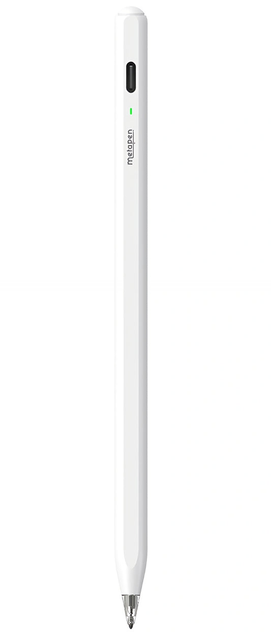 Touch Pen Metapen Air8 Pro voor Apple iPad, Actieve Versie, Wit ME-APP172