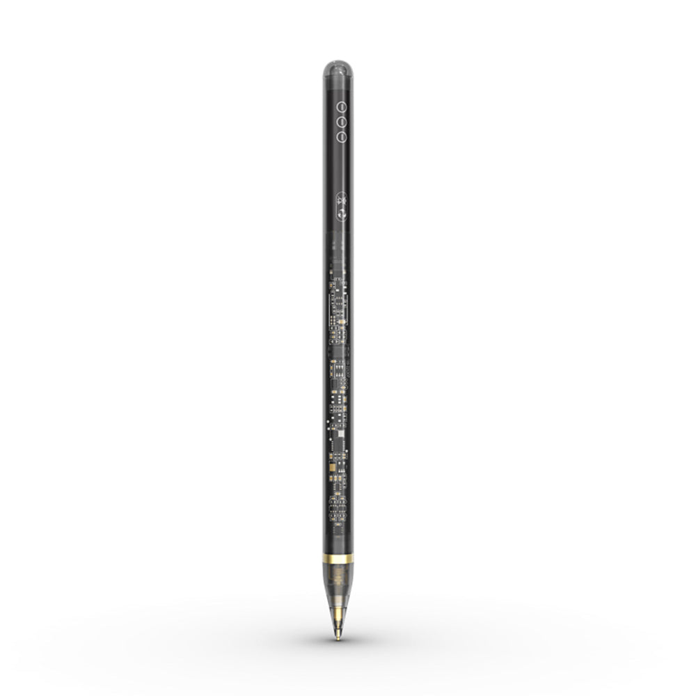 Touch Pen Techsuit C10 Pro voor Apple iPad, Actieve Versie, Transparant Zwart