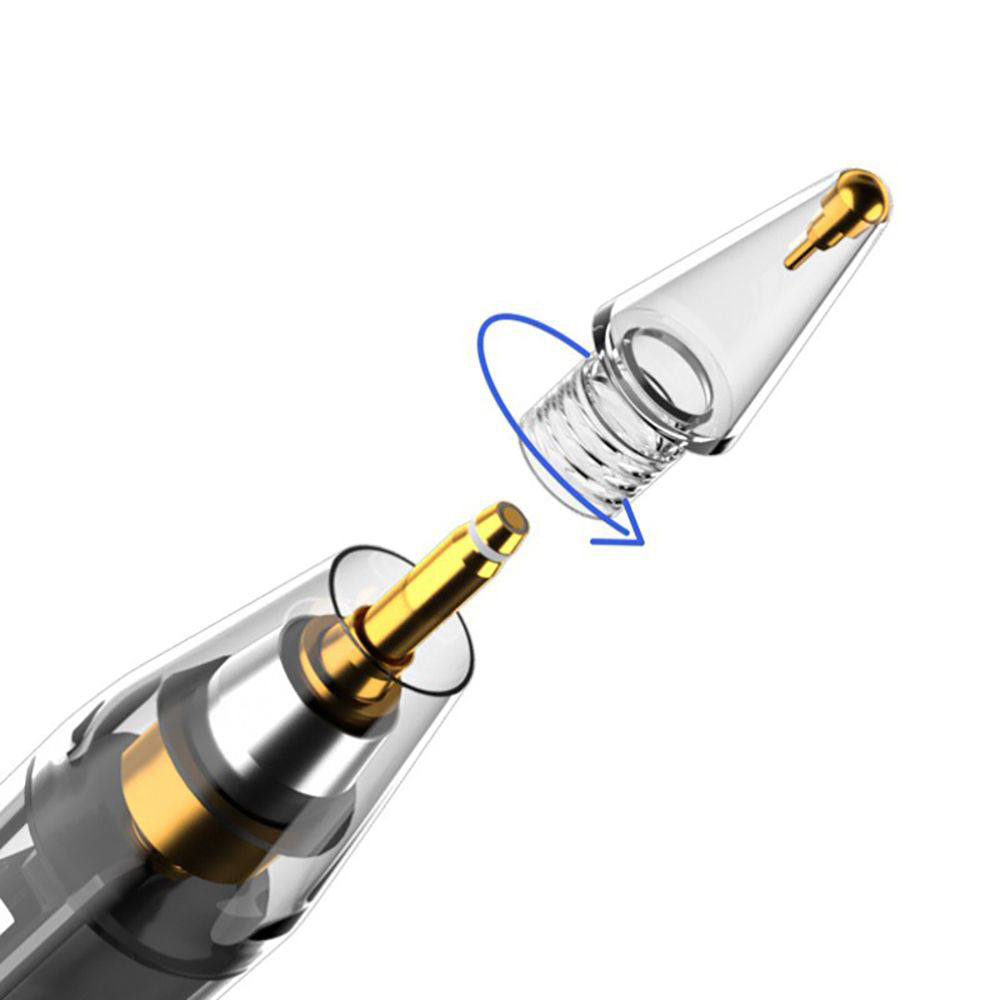 Touch Pen Techsuit C10 Pro voor Apple iPad, Actieve Versie, Transparant Zwart