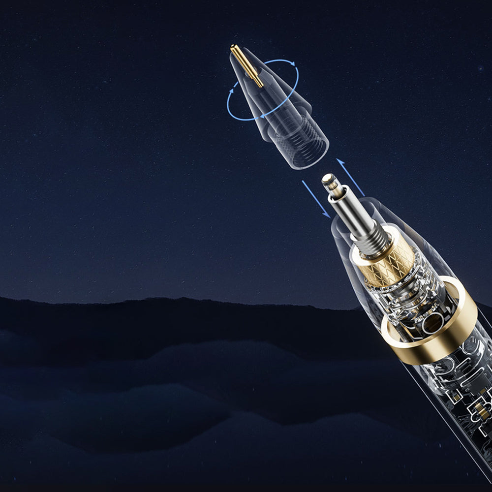 Touch Pen Techsuit C10 Pro voor Apple iPad, Actieve Versie, Transparant Zwart