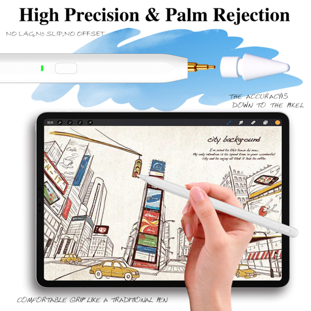 Touch Pen Techsuit F97 voor Microsoft Surface, Actieve Versie, Zwart