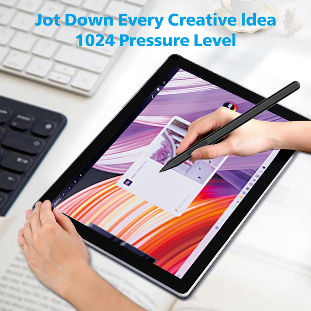 Touch Pen Techsuit F97 voor Microsoft Surface, Actieve Versie, Zwart