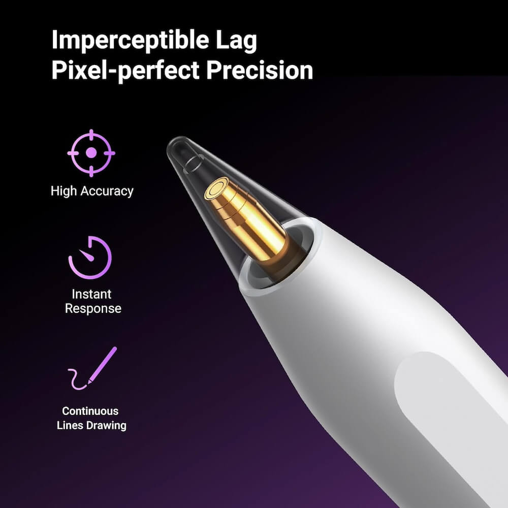 Touch Pen UGREEN voor Apple iPad, Actieve Versie, Wit