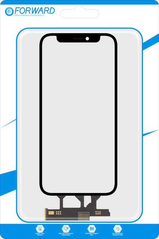 Touchscreen Forward Guard OCA voor Apple iPhone 12 mini, Zwart