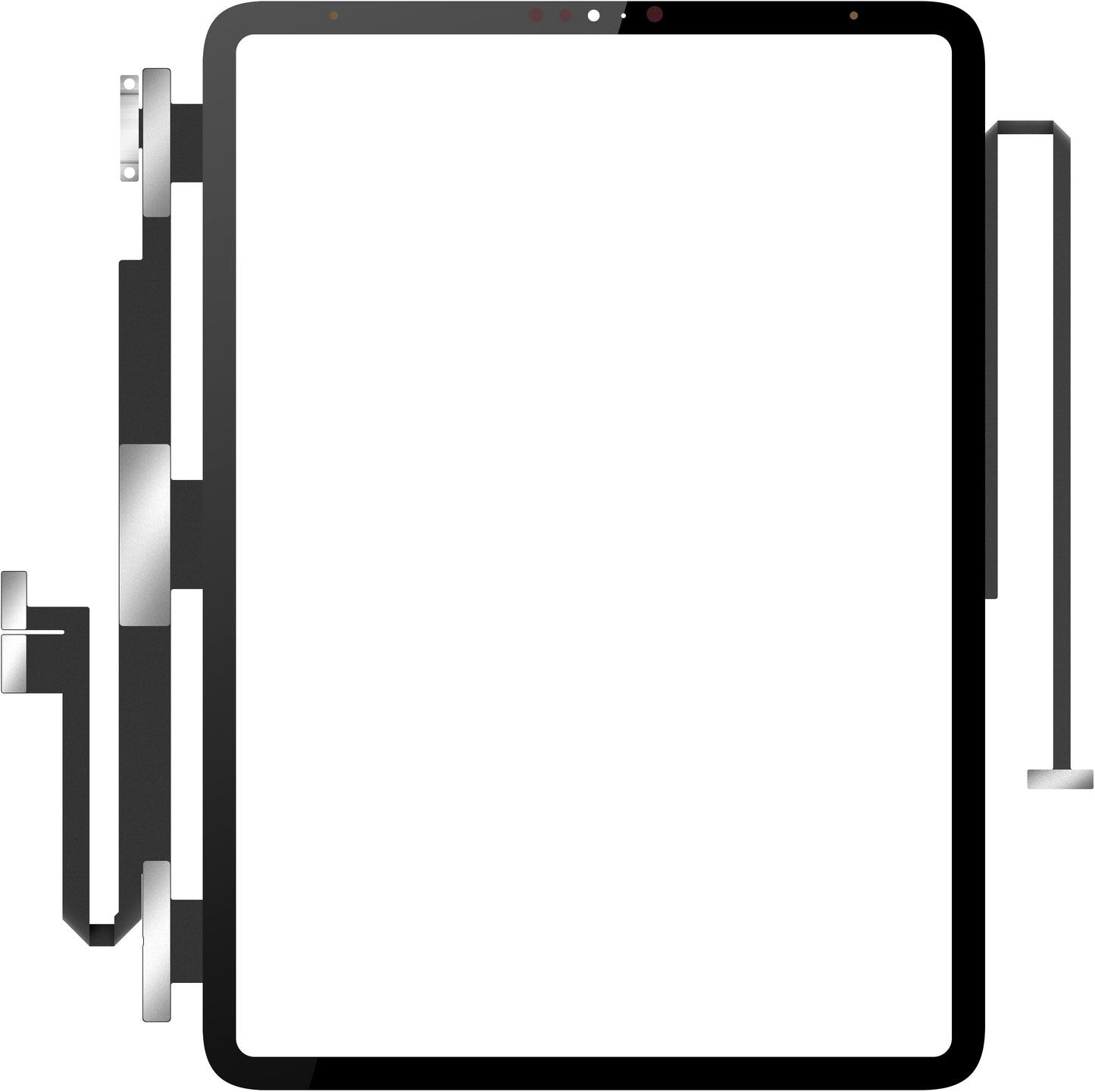 Touchscreen Forward Guard OCA for Apple iPad Pro 11 (2018), Black