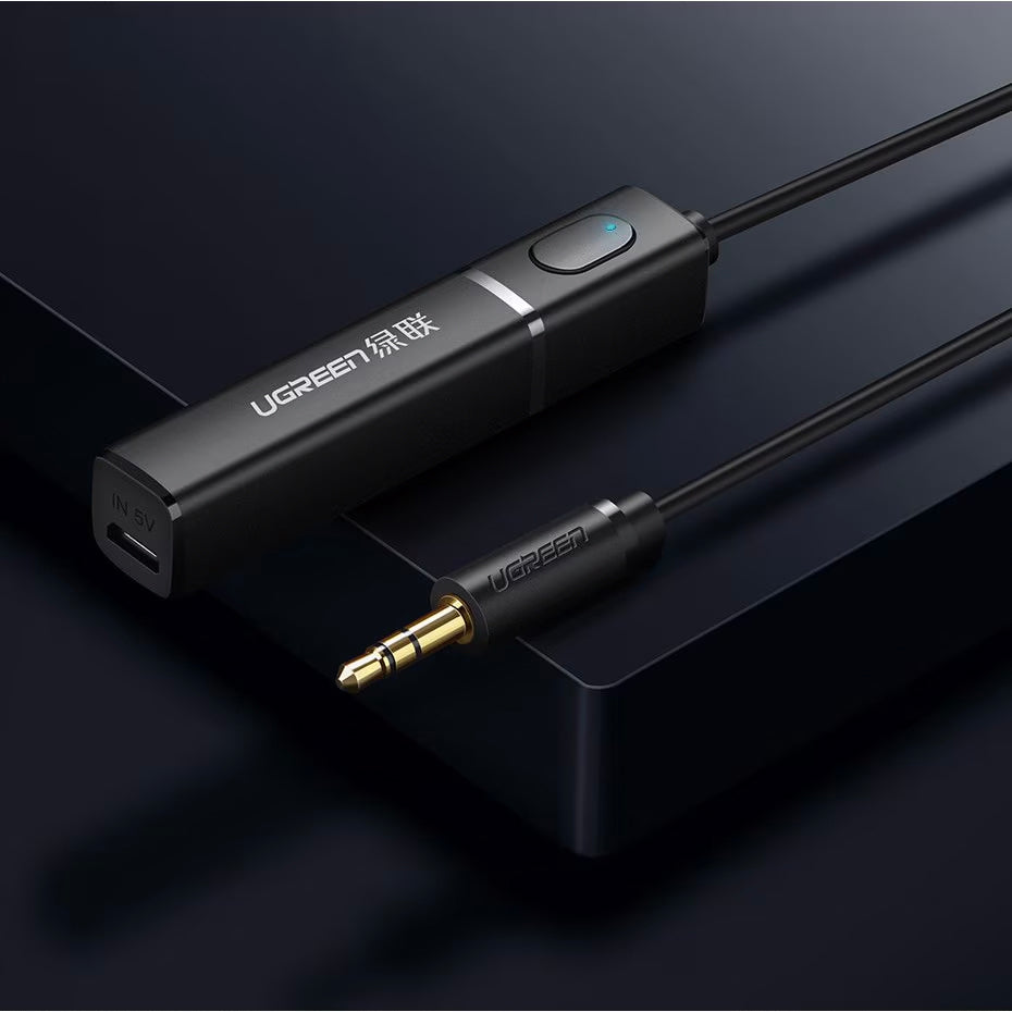 UGREEN CM107 Bluetooth-zender, AUX, Zwart