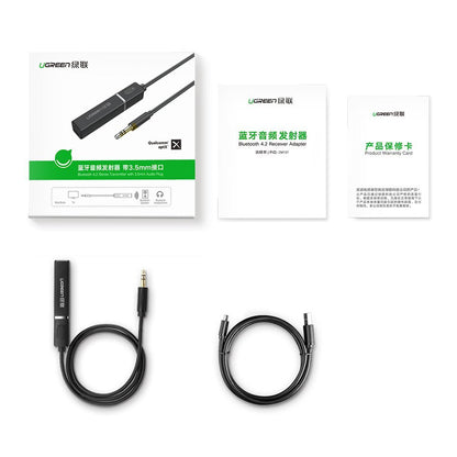 UGREEN CM107 Bluetooth-zender, AUX, Zwart