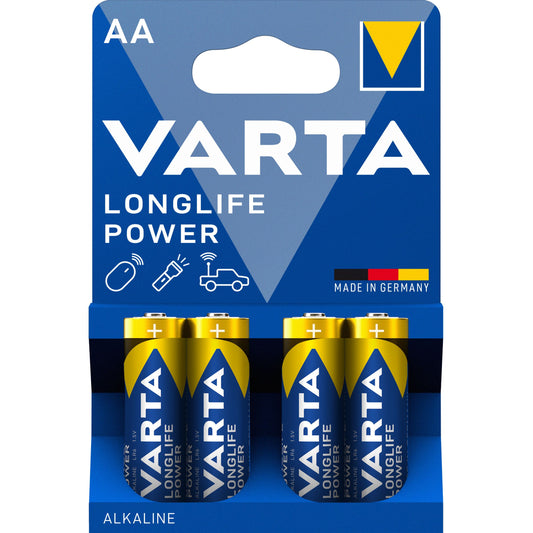 Varta Longlife Power Batterijen 4906, AA / LR6, Set 4 stuks 04906121414