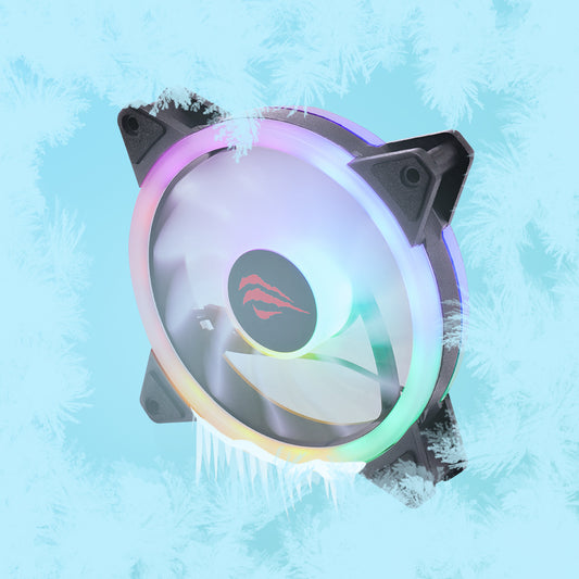 Ventilator HAVIT F2089, 1200RPM, 35dB, 1.32W, Zwart