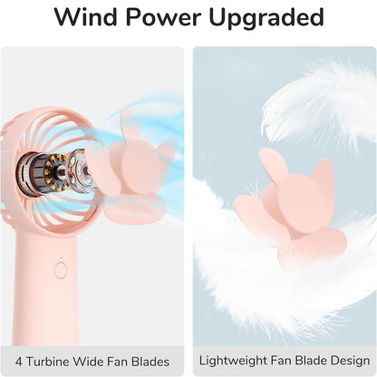 Draagbare Ventilator JisuLife FA20X, Roze