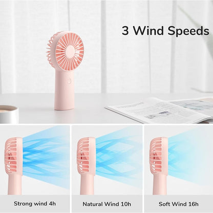 Draagbare Ventilator JisuLife FA20X, Roze