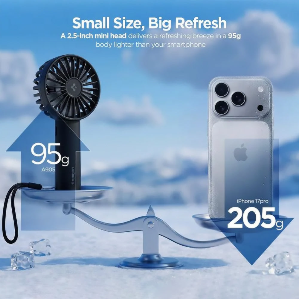 Draagbare Ventilator Spigen A905, Zwart AHP10454
