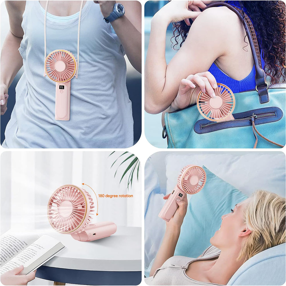 Draagbare Ventilator Techsuit M12, Roze