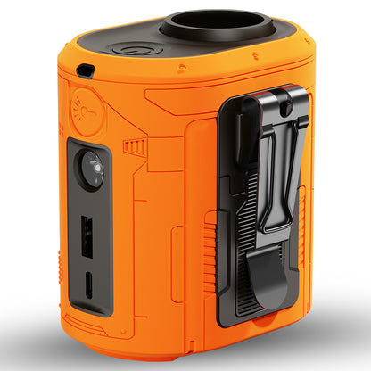 Draagbare Ventilator Techsuit Z14 met externe batterij 5000mAh, Oranje