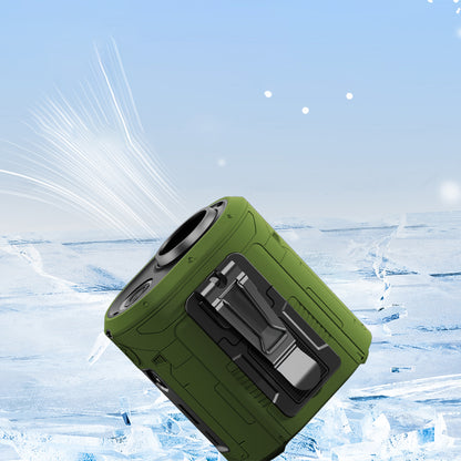 Draagbare Ventilator Techsuit Z14 met externe batterij 5000mAh, Groen