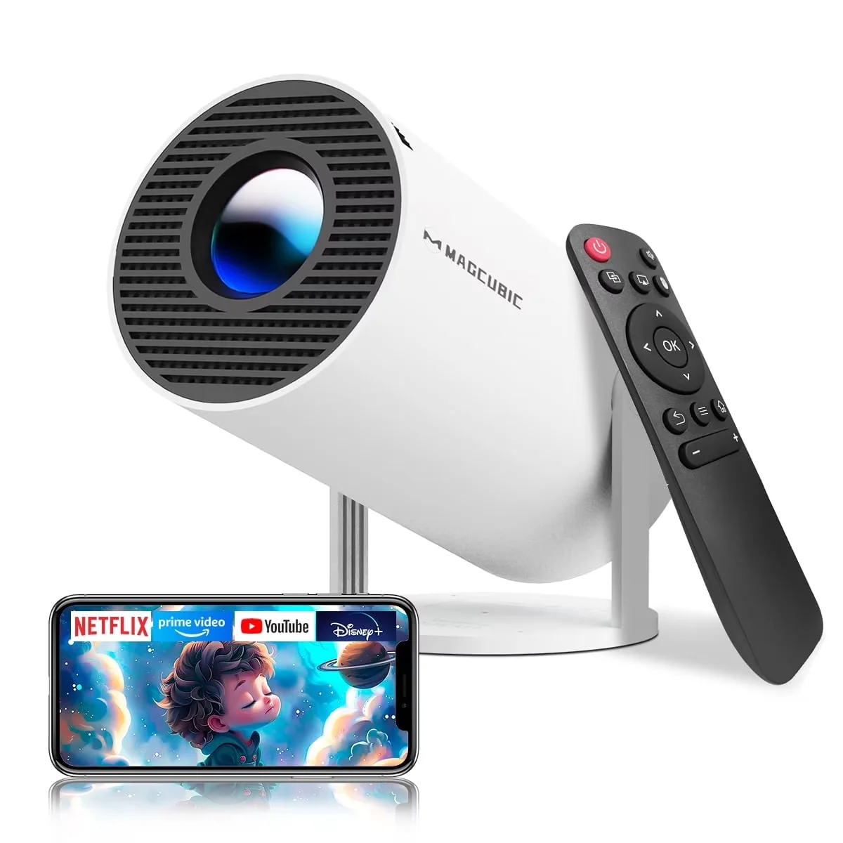 Magcubic HY300 Pro videoprojector, 720P, 200ANSI, Wit